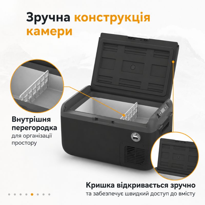 Автохолодильник компрессорный 12/24В 220В 30л Gearo (GE0305)