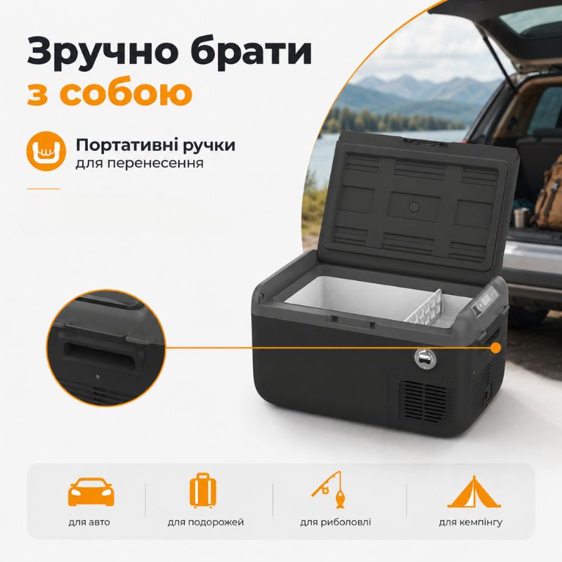 Автохолодильник компрессорный 12/24В 220В 30л Gearo (GE0305)