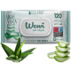 Влажные салфетки WEWI без спирта Aloe Vera 120 шт (1000090)