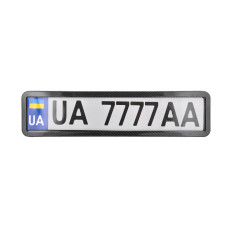 Рамка под номер нержавеющая сталь CarLife (NH410)