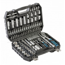 Набор инструментов 1/2" 1/4" 112шт CrV CrMo Hogert в кейсе (HT1R232)
