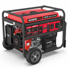 Бензиновый генератор ALLIGATOR 7 кВт с автозапуском и AVR 230В для дома и дачи (PG9000E)
