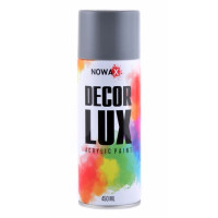 Акриловая краска серая NOWAX Decor Lux 450 мл 7031 (NX48019/NX65019)