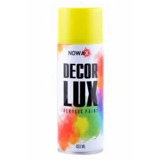 Акриловая краска желтая NOWAX Decor Lux 450 мл 1023 (NX48020/NX65020)