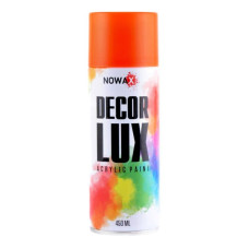 Акриловая краска оранжевая NOWAX Decor Lux 450 мл 2004 (NX48021/NX65021)