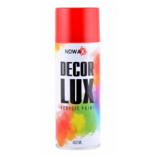 Акриловая краска красная NOWAX Decor Lux 450 мл 3020 (NX48022/NX65022)