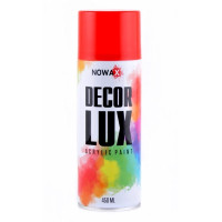 Акриловая краска красная NOWAX Decor Lux 450 мл 3001 (NX48023/NX65023)
