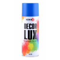 Акриловая краска голубая NOWAX Decor Lux 450 мл 5015 (NX48032/NX65032)