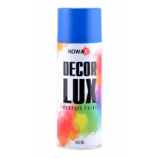 Акриловая краска голубая NOWAX Decor Lux 450 мл 5015 (NX48032/NX65032)