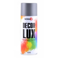 Акриловая краска металлик серебристая NOWAX Diamond Decor Lux 450 мл (NX48044/NX65044)