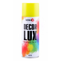 Акриловая краска желтая NOWAX Decor Lux 450 мл (NX48045/NX65045)
