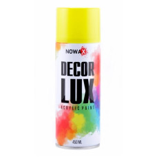 Акриловая краска желтая NOWAX Decor Lux 450 мл (NX48045/NX65045)