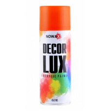Акриловая краска оранжевая NOWAX Decor Lux 450 мл (NX48047/NX65047)