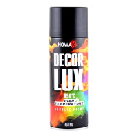 Акриловая краска черная NOWAX Decor Lux 450 мл 9005 (NX48037/NX65037)