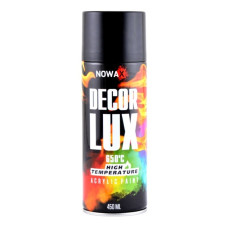 Акриловая краска черная NOWAX Decor Lux 450 мл 9005 (NX48037/NX65037)
