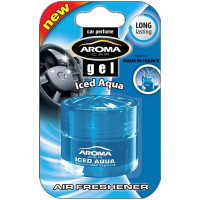 Гелевый ароматизатор для авто Aroma Car с свежим ароматом Iced Aqua (63171)