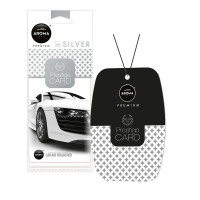 Автомобильный ароматизатор Aroma Car Prestige Card Silver для салона авто (92665)