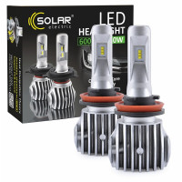 Автолампи LED H11 CANBUS 12V 24V 6500K 6000Lm 50W SOLAR Cree 1860 чіп світлодіодні (8611)