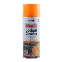 Полироль для пластика NOWAX Black Cockpit Cleaner апельсин 450мл (NX00453)