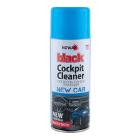 Полироль для пластика NOWAX Black Cockpit Cleaner новая машина 450мл (NX00455)