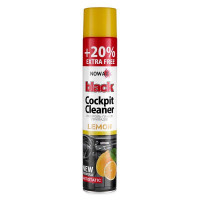Полироль для пластика NOWAX Black Cockpit Cleaner лимон 750мл (NX00702)