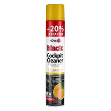 Полироль для пластика NOWAX Black Cockpit Cleaner лимон 750мл (NX00702)