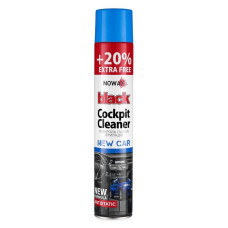 Полироль для пластика NOWAX Black Cockpit Cleaner новая машина 750мл (NX00705)