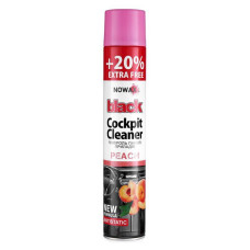 Полироль для пластика NOWAX Black Cockpit Cleaner персик 750мл (NX00706)