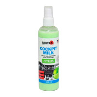 Полироль-молочко для пластика NOWAX Black Cockpit Milk цитрус 250мл (NX25226)