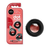 Ароматизатор автомобильный Aroma Car Scented dot с ароматом вишни Double Cherry (12011)