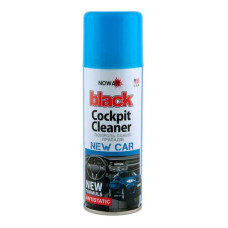 Полироль для пластика NOWAX Black Cockpit Cleaner новая машина 200мл (NX00205)