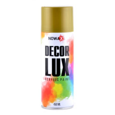 Акриловая краска золотая NOWAX Decor Lux 450 мл (NX48042/NX65042)