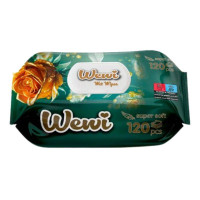 Влажные салфетки WEWI Rose без спирта 120 шт (1000091)