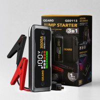 Бустер для авто с повербанком Gearo 28000mAh 3000А (GE0113)