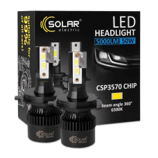 Світлодіодні лампи Н4 для авто SOLAR Led автолампи 6500K 5000Lm (8504S2)