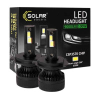 LED автолампи H8 H11 H16 Solar 12V 24V 100W 9000Lm 6500K CSP3570 комплект 2 шт (8611S2)