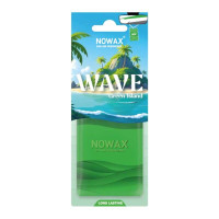 Пластиковый ароматизатор для авто Nowax Wave Green Island для воздуха в салоне машины (NX07777)