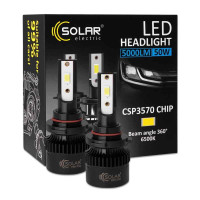 LED лампи для авто HB3 9005 Solar 12V 24V 50W 5000Lm 6500K CSP3570 комплект 2 шт (8505S2)