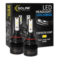 LED автолампы HB4 9006 Solar 12V 24V 50W 5000Lm 6500K тип CSP3570 комплект 2шт (8506S2)