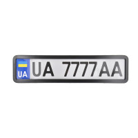 Рамка под номер нержавеющая сталь CarLife (NH430)
