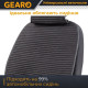Накидки на передні сидіння льон універсальні 2шт чорні Gearo Linen series (GE0704BK-F)