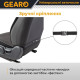 Накидки на передні сидіння льон універсальні 2шт чорні Gearo Linen series (GE0704BK-F)