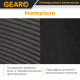 Накидки на передні сидіння льон універсальні 2шт чорні Gearo Linen series (GE0704BK-F)