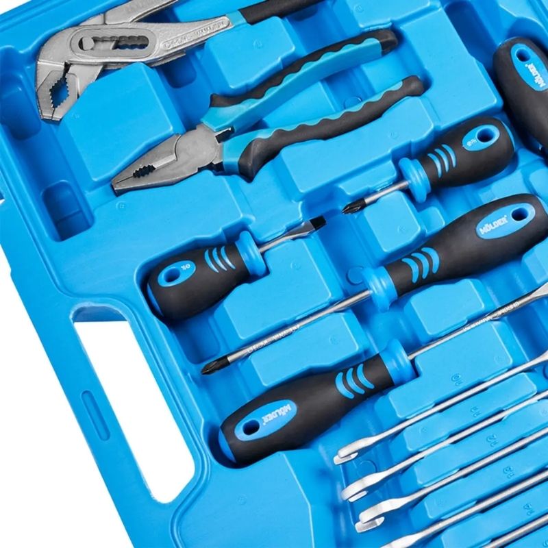 Набор инструментов 1/2" 1/4" 72шт CrV Molder в кейсе (MT61072)