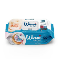 Влажные салфетки WEWI Baby без спирта 120 шт (1000089)
