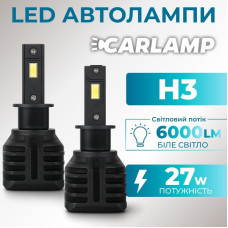 Світлодіодні Led лампи H3 Carlamp 6000 Lm 5500 K (NVG3H3)