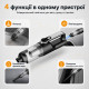 Автопилосос акумуляторний бездротовий 120Вт Gearo 4в1 17000PA 6000мАч 5 насадок (GE0122)