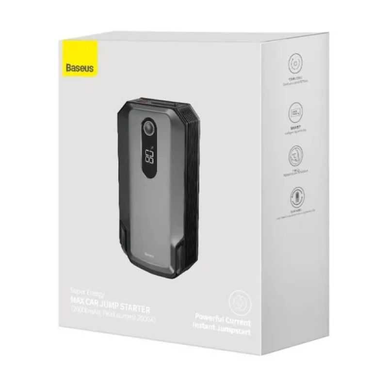 Пусковое устройство Baseus Super Energy Max 1000-2000А 20000mAh с Power Bank и LED-фонарём (C0120500)
