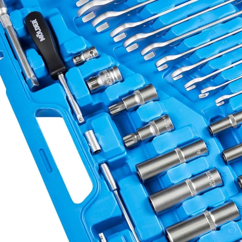 Набор инструментов 1/2" 1/4" 3/8" 219шт CrV Molder в кейсе (MT60219)