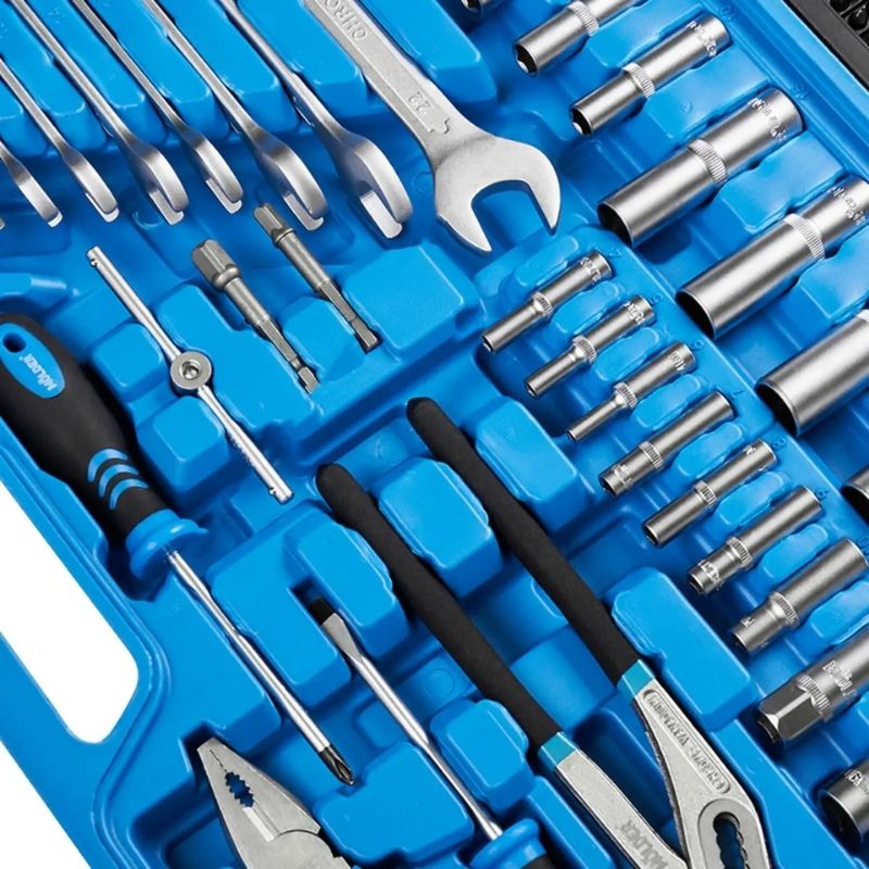 Набор инструментов 1/2" 1/4" 3/8" 233шт CrV Molder в кейсе (MT60233)
